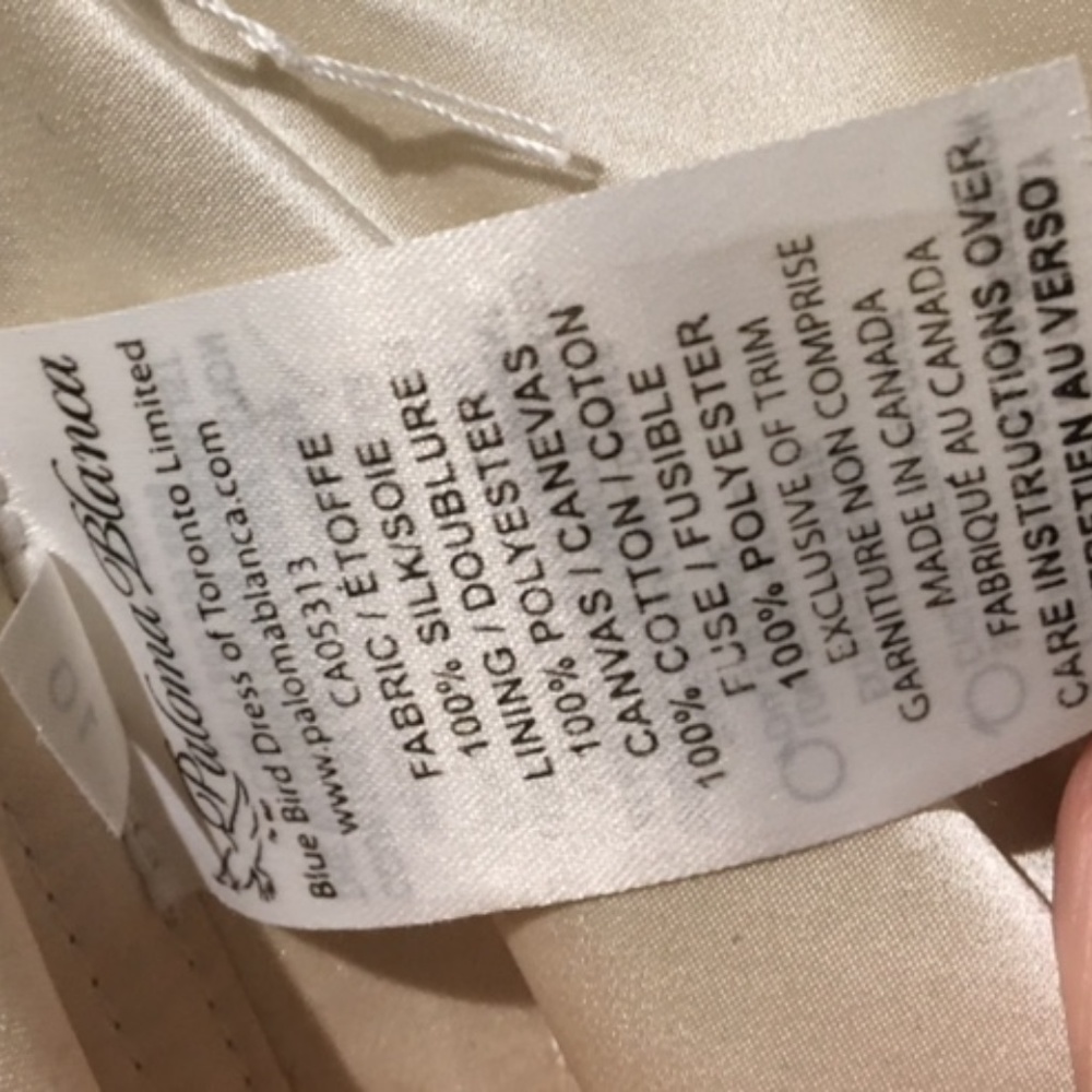 Paloma Blanca Silk Wedding Gown * sale-final price - Picture 6 of 8